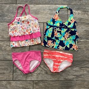 Lands end girls size 4T bathing suits